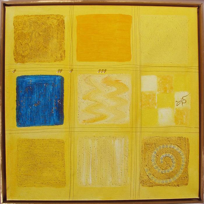 'Gelb' - verkauft - 40 x 40 cm