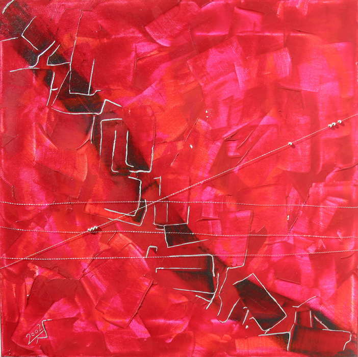 'Rot' - verkauft - 40 x 40 cm